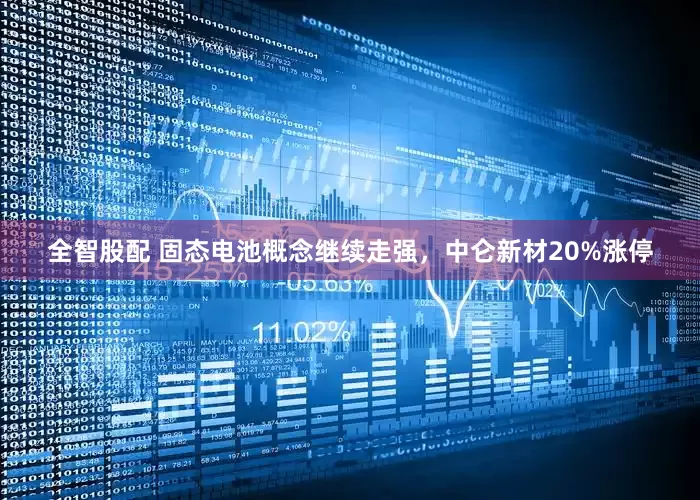 全智股配 固态电池概念继续走强，中仑新材20%涨停