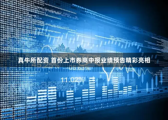 真牛所配资 首份上市券商中报业绩预告精彩亮相