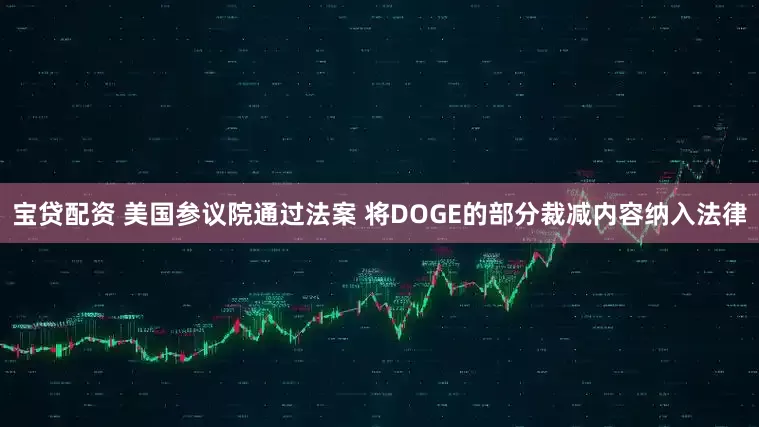 宝贷配资 美国参议院通过法案 将DOGE的部分裁减内容纳入法律